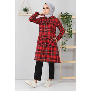 เสื้อโค้ทลายสก็อตติดกระดุมแบบเรียบร้อย แจ็คเก็ต และเทรนช์โค้ท - Product Image 3