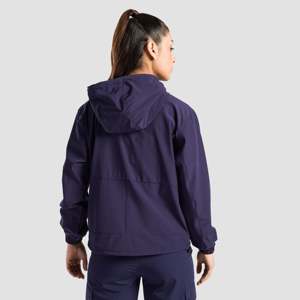 Veste utilitaire d'automne par Zephyr, bleu marine, coupe-vent, col à capuche - Product Image 2