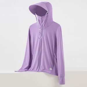 Veste de sport UPF 50 avec logo personnalisé, veste de protection solaire, impression de logo personnalisé, sweat-shirt léger délavé au soleil, sweat-shirt à fermeture éclair délavé au soleil - Product Image 6