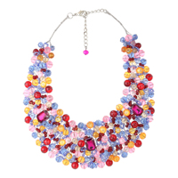 Collier de perles de rocaille multicolores fait à la main ethnique pour femmes-Collier de perles exquis-Superbes colliers au prix de gros pour les filles