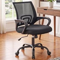 Chaise de bureau ergonomique OEM, chaise de direction, soutien du dos moyen, dossier respirant, accoudoirs fixes, hauteur réglable, rotation à 360° °   Swivel
