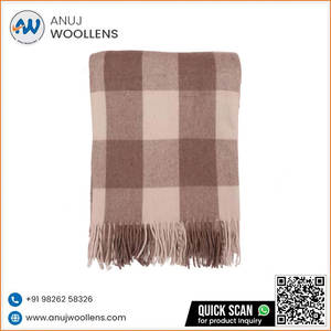 ผ้าห่มขนสัตว์ jacob แบบนุ่มหรูหราจากผู้ผลิตอินเดีย - Product Image 5