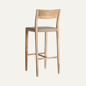 Soren Teak <b>Wood</b> <b>Bar</b> <b>Stools</b>-Elegant and Durable Home <b>Bar</b> Collection - Product Image 4