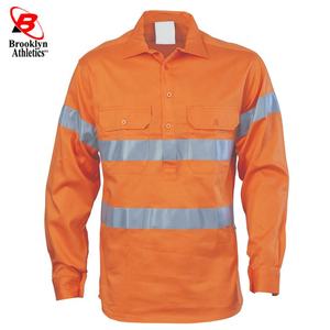 ความปลอดภัยการประชุมเชิงปฏิบัติการเสื้อผู้ชายขายส่งผ้าฝ้าย100% การมองเห็นสูงแขนยาวเสื้อสำหรับผู้ชาย - Product Image 1