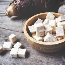 Prix le moins cher croustilles de taro séchées croustillantes biologiques savoureuses, vente en gros de cubes de taro secs légumes sains collations - Product Image 6