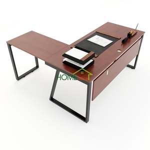 L-shaped Modern Office <b>Computer</b> <b>Table</b> 160x150cm Trapeze II Concept Assembly Legs HBTH019 - Product Image 2