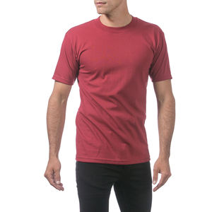 Coupe décontractée tricoté Jersey mélange 100% coton t-shirts pour hommes hommes sonnerie poids léger col rond à manches courtes t-shirts - Product Image 1