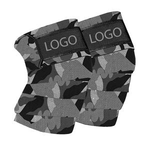 GAF OEM ขายสูงสุดล่าสุดห่อเข่าที่กําหนดเองห่อเข่ายกน้ําหนักสายรัดยามแผ่นแขนพาวเวอร์ระบายอากาศยิมผ้าพันแผล - Product Image 2