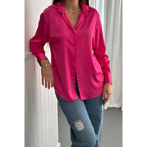 <span class=keywords><strong>Camisa</strong></span> de Satén <span class=keywords><strong>Fucsia</strong></span> - <span class=keywords><strong>Fucsia</strong></span> - Product Image 3