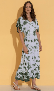 Casual Boho Tie-Dye Caftan Dress Eco-Friendly Breathable Midaxi Summer Mini Halter Neck Flared Hem Simple Sexy Style ODM Supply - Product Image 4