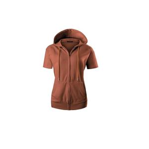 Demi-manches imprimées sur mesure pour hommes et femmes Hoodie-100 % coton brodé d'été - Product Image 1