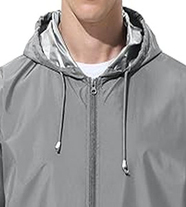 เสื้อแจ็กเก็ตกันลมสำหรับผู้ชายชุดฝึกวิ่งเสื้อแจ็กเก็ตกันฝนสำหรับผู้ชายกำหนดได้เอง - Product Image 2