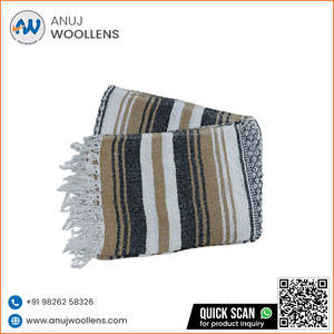 ผ้าห่มผ้าคอตตอน Falsa ผ้าทอกันน้ำสำหรับการตั้งแคมป์ชายหาดผ้าห่มเม็กซิกันขนสัตว์จำนวนมากสำหรับตกแต่งบ้าน - Product Image 2