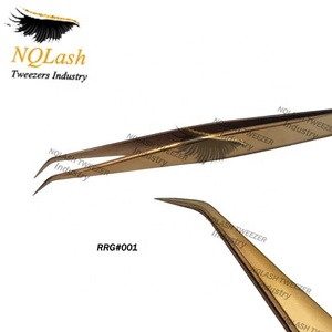 แหนบเคลือบสีโรสโกลด์สำหรับขนตา,แหนบขนตาปลายแหลมสเตนเลสออกแบบใหม่ - Product Image 2