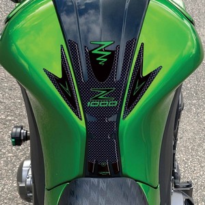 Copertura Adesiva 3D Verde per Serbatoio Moto Kawasaki Z1000 2010-2020 - Product Image 1