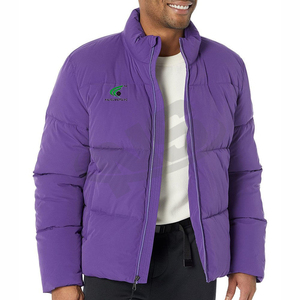 Wholesale Custom Men Winter Jacket Fashionable Puffer Jacket With Logo OEM Thick Oversized Bomber <b>Padded</b> <b>Coat</b> For Men - Product Image 3