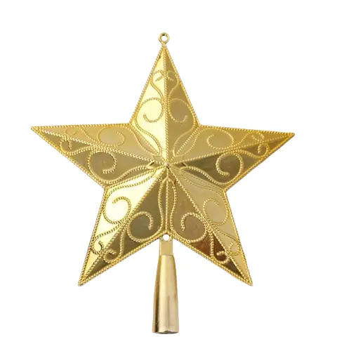 Großhandel Fabrik preis Gold fertig sternförmige Weihnachts schmuck Dekoration X Mas Dekoration für individuelles Design und Größe