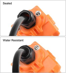 Conector de prensaestopas impermeable PG7 IP68 rosca ajustable M16 PVC con contratuerca y anillo de goma alto/bajo voltaje - Product Image 4