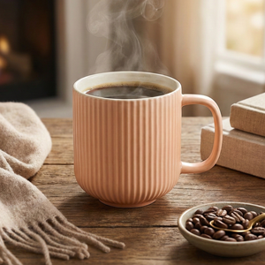 ชุดแก้วกาแฟลายกุหลาบแบบมีหูจับ ทำจากเซรามิกเนื้อละเอียด ทนความร้อน ใช้กับไมโครเวฟและเครื่องล้างจานได้ ดีไซน์เรียบง่ายสไตล์ตะวันตก เหมาะสำหรับเป็นของขวัญ - Product Image 2