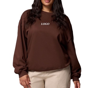 Sudadera de Mujer con Cuello Redondo y Logotipo Personalizado, Hombros Caídos y Mangas Largas / Ropa Casual con Material de Alta Calidad - Product Image 1