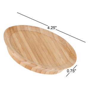 Juego de 4 adornos de vidrio de bambú natural para aperitivos, suministros para fiestas - Product Image 2