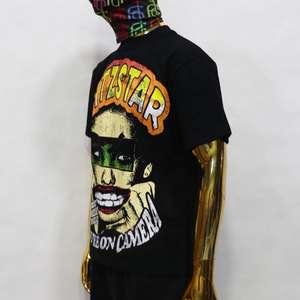 Fabricante personalizado de algodón de peso pesado recortado Boxy Fit camiseta DTG impresión de gran tamaño Boxy Crop Tee Drop Shoulder camiseta - Product Image 4