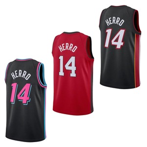 Unisex Miami # Camiseta de Baloncesto Tyler Herro Número 14, Camisetas Deportivas con Estampado por Transferencia Térmica, Logotipos Deportivos, Edición Ciudad para Adultos, Transpirable - Product Image 1