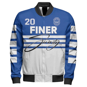 Chaqueta Azul y Blanca de Satén para Mujer de la Hermandad Zeta Phi Beta, Bordado con el Escudo ZPB, Ropa Griega, Prenda Universitaria Premium - Product Image 1