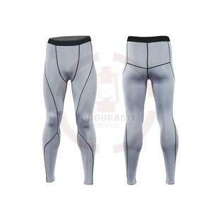 Mallas de compresión de base seca fresca de cintura alta para hombre, mallas deportivas para correr y ciclismo, gimnasio, pantalones de entrenamiento atlético, mallas deportivas de entrenamiento - Product Image 1