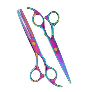 Ensemble de ciseaux à cheveux professionnels de haute qualité et durables IMANS ENTERPRISES avec ciseaux à effiler en acier inoxydable - Product Image 2