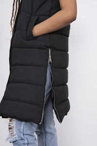 Gilet d'hiver chaud en duvet pour femmes 100% Polyester sans manches Gilet grande taille à vendre - Product Image 4