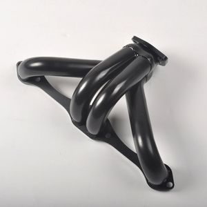Ống xả tiêu đề cho 1975-1991 <span class=keywords><strong>Chevy</strong></span> khối nhỏ SB V8 262 265 283 305 327 350 400 <span class=keywords><strong>shorty</strong></span> tiêu đề ống xả Manifold Đen USA cổ - Product Image 2