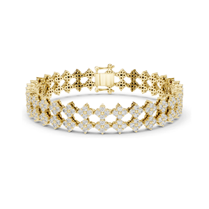5.12 CT Lab Diamond Tennis Bracelet VVS-VS EF Clarity, CVD Diamonds Available in 18KT, 14KT, 10KT <b>Gold</b> & 925 Silver <b>Rose</b>, - Product Image 1