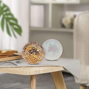 ลูกบอลประดับตกแต่งคริสต์มาสแก้วโมเสคหรูหรา งานแฮนด์เมด คุณภาพสูง พร้อมไฟ สำหรับตกแต่งบ้านและงานปาร์ตี้ - Product Image 4