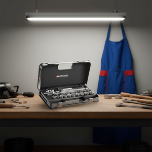 Juego de Llaves de Tubo Facom de 6 Puntas, Tamaño Métrico de 1/2'', con Trinquete S.161B, Juego de 26 Piezas - Product Image 3