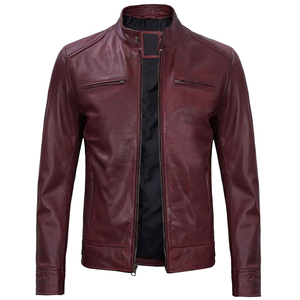 Producto de tendencia 2024, chaqueta de cuero de vaca resistente al agua de alta calidad para hombre, chaqueta de cuero de Color personalizado 100% para hombre - Product Image 4