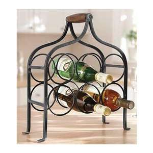 Estante de Vino Decorativo de Metal para 9 Botellas, Soporte de Cerveza Clásico, Estante de Vino Independiente para Decoración de Paredes - Product Image 5