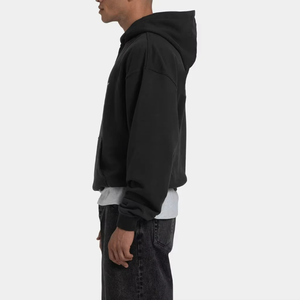 Sweats à capuche respirants pour homme, 100% coton personnalisé bouffée impression Logo hiver poids lourd sweat à capuche surdimensionné pour hommes pull à capuche - Product Image 3