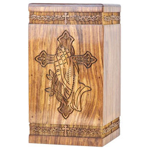 Handmade Rosewood Urn for Human Ashes Adult Personalized Wooden Box Urn Pet Urn for <b>Dogs</b> Cats Handcrafted by AYAANS - Product Image 1