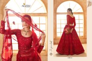 Lehenga Choli Tradicional de Alta Calidad Premium con Bordado Zari, Sin Arrugas, Protección Solar, para Eventos Culturales, Bodas y Fiestas - Product Image 2