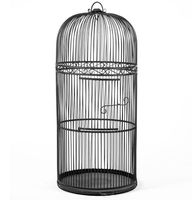 Cage à oiseaux en métal écologique faite à la main avec un design moderne pour la maison, le balcon, le patio ou l'affichage mural intérieur