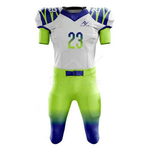 Nuevo Uniforme de Fútbol Americano Cómodo, Conjuntos Personalizados de Manga Corta, 100% Poliéster de Secado Rápido, Precio al por Mayor para Hombre - Product Image 1