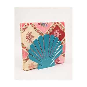 Moderinna Moderne Porte-serviettes décoratif en plastique à motif de coquillages turquoise imprimé en 3D, décoration de table - Product Image 1