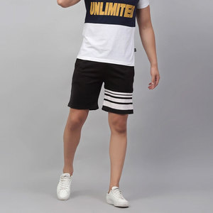 Custom Logo Men's Summer Casual Shorts High Waist Drawstring Closure Eco-Friendly Polyester Canvas Quick Dry Solid Pattern - Product Image 5