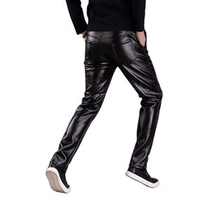 Pantalons en cuir pour hommes, légers, best-sellers, lavés, pour la vente en ligne, vêtements décontractés, qualité supérieure - Product Image 5