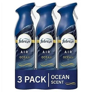 Febreze 8.8 oz Pack 3 Air <b>Freshener</b> Spray Strong Odor for Home <b>Bathroom</b> Ocean Scent Round Pattern - Product Image 4