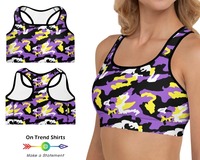 Soutien-gorge de sport et haut de gym réversible, respirant, séchage rapide, écologique, grande taille, couleurs du drapeau Enby, pour le yoga et les activités sportives, motif fierté non binaire
