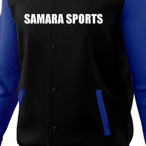 Nuevo estilo Street Wear Varsity Jacket Parches de logotipo personalizado Chaqueta de béisbol Fleece Varsity Jacket con mangas de cuero - Product Image 6