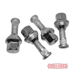 Kit de goujons de roue avant et arrière ECOSPORT avec écrou 2209 1 (4 pièces) Acier chromé zingué Pièces automobiles-EMBLEMAX K1262 3 - Product Image 3