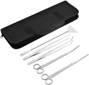 ALAMSONS High Quality 5-Piece Stainless Steel Durable Aquarium <b>Plant</b> Landscaping Tool Kit Medical Instruments Box <b>Accessories</b> - Product Image 2